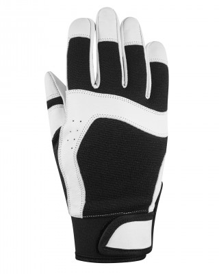De Star Hyperskin Batting Gloves white-black