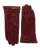 Womens soft premium leather gloves with bow Womens soft premium leather gloves with bow
