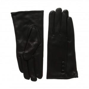 Women's Silk Lined Touchscreen Leather Gloves