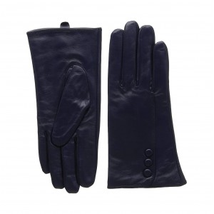 Women's Silk Lined Touchscreen Leather Gloves