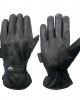 Men's Luxury Black Leather Gloves with Strap