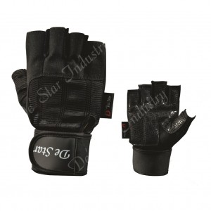 Anti slip palm patch weight lifting gloves