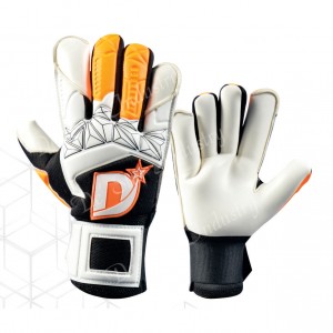 Ultra grip finger protected black & white goalkeeper gloves Ultra grip finger protected black & white goalkeeper gloves