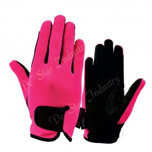 Heritage crochet back riding gloves