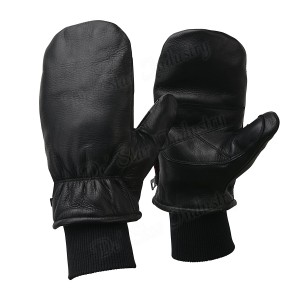 Waterproof Warm Winter Leather Ski Mittens Gloves